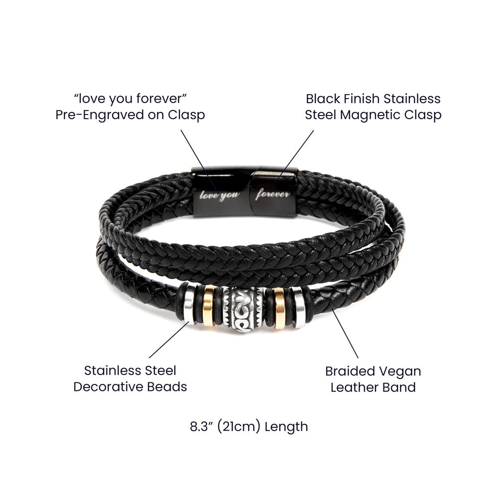 To My Son - Rest Of Mine - Love You Forever Bracelet