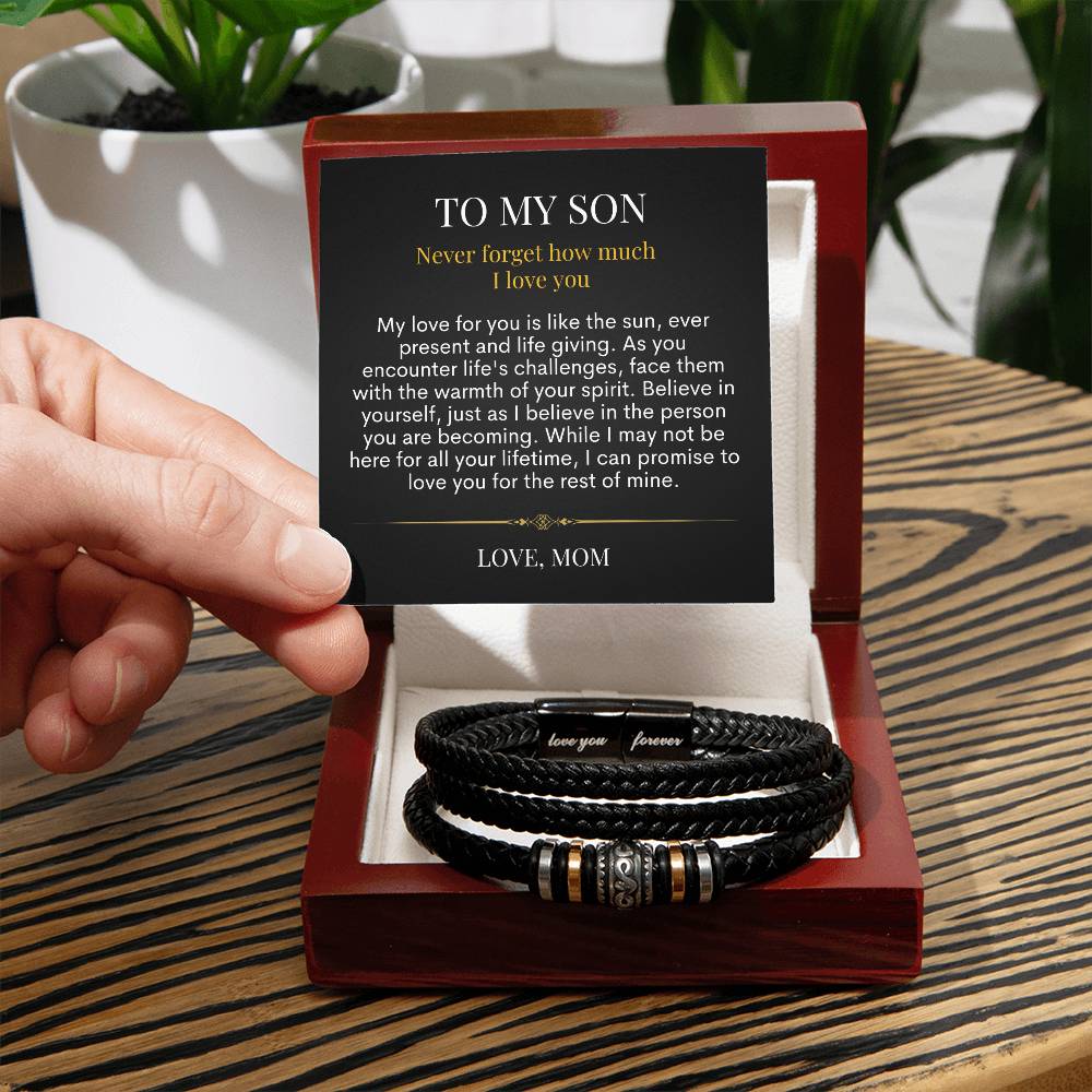 To My Son - Rest Of Mine - Love You Forever Bracelet