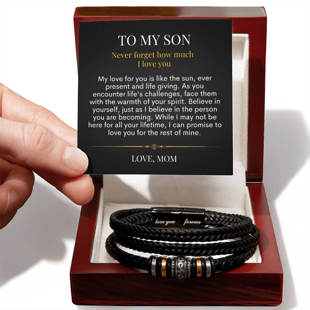 To My Son - Rest Of Mine - Love You Forever Bracelet