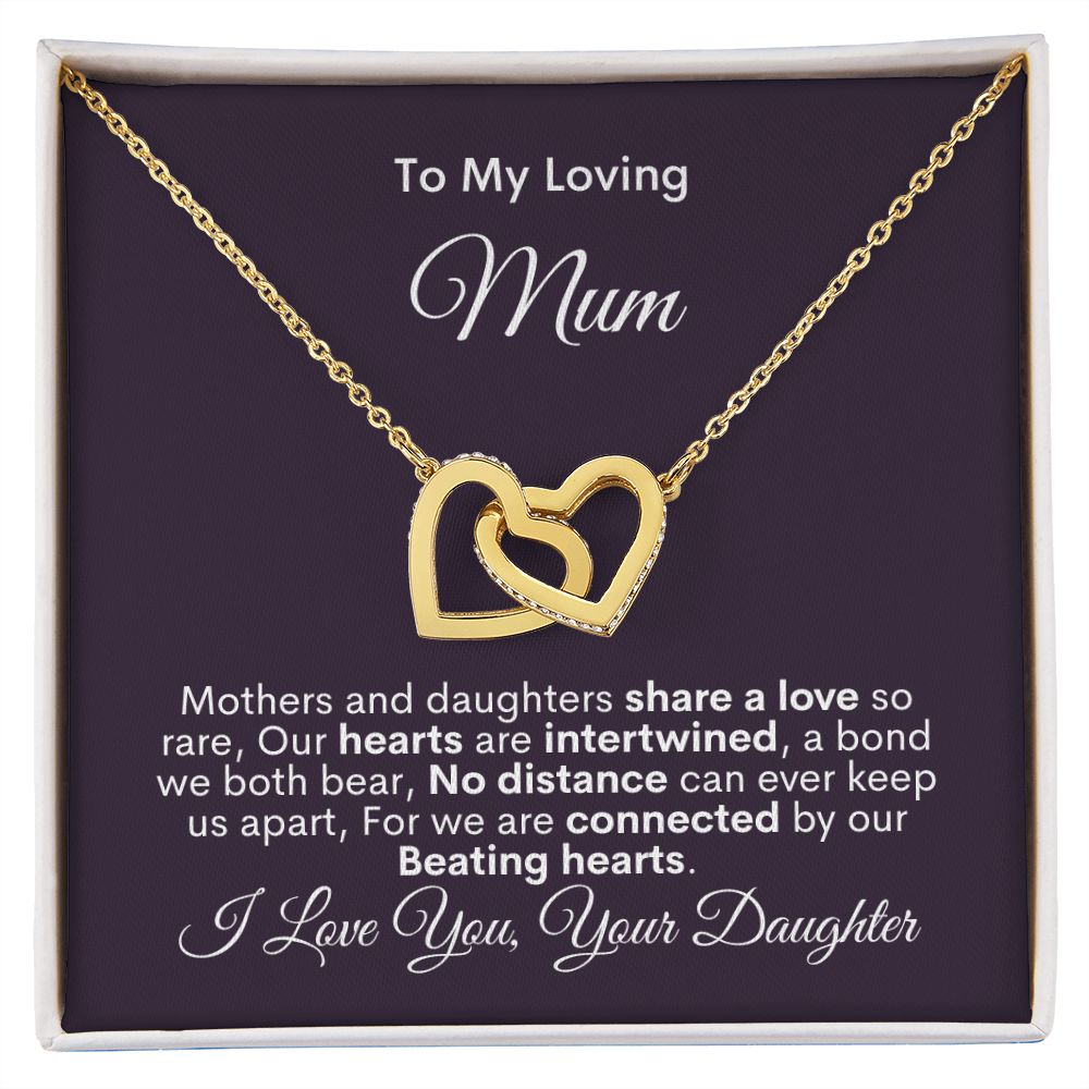 Mum - Share A Love - Interlocking Hearts Necklace