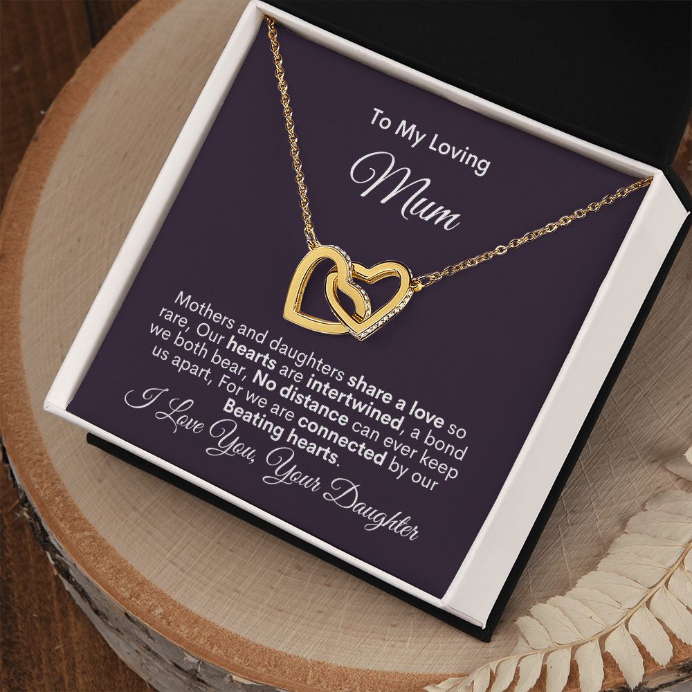 Mum - Share A Love - Interlocking Hearts Necklace