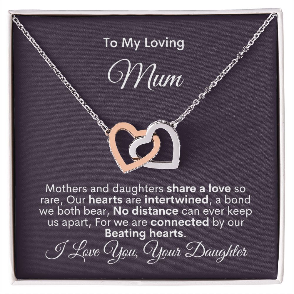 Mum - Share A Love - Interlocking Hearts Necklace