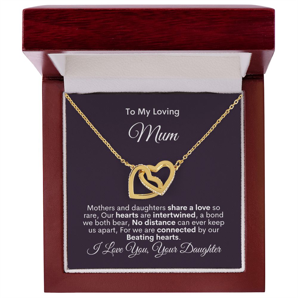 Mum - Share A Love - Interlocking Hearts Necklace