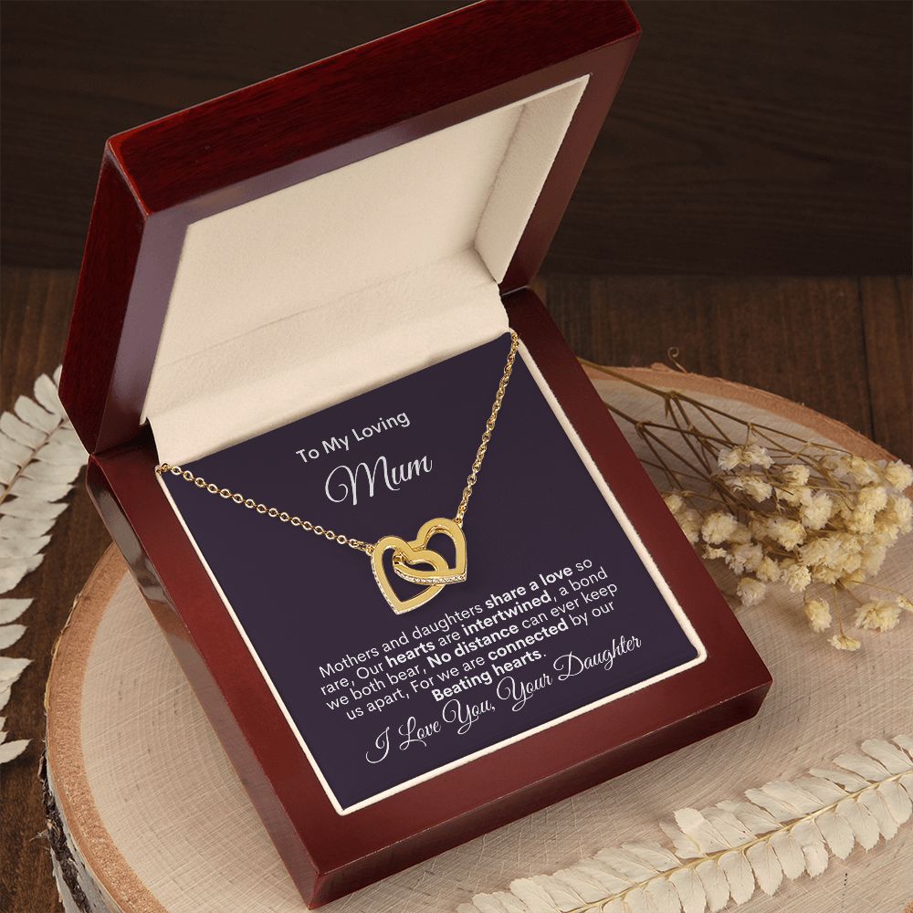 Mum - Share A Love - Interlocking Hearts Necklace