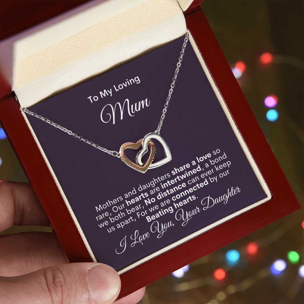 Mum - Share A Love - Interlocking Hearts Necklace